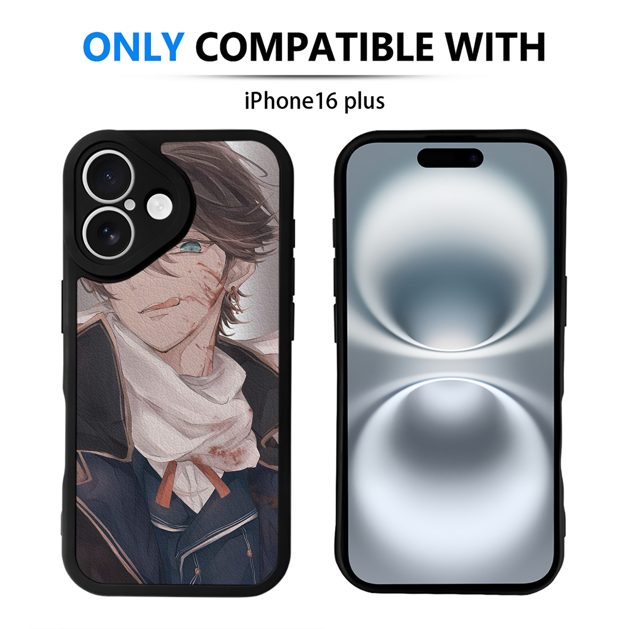 （画像用） 刀剣乱舞 Touken Ranbu 【iPhone 16シリーズ対応】シリコンスマホケース（レザー調） 材質：シリコン